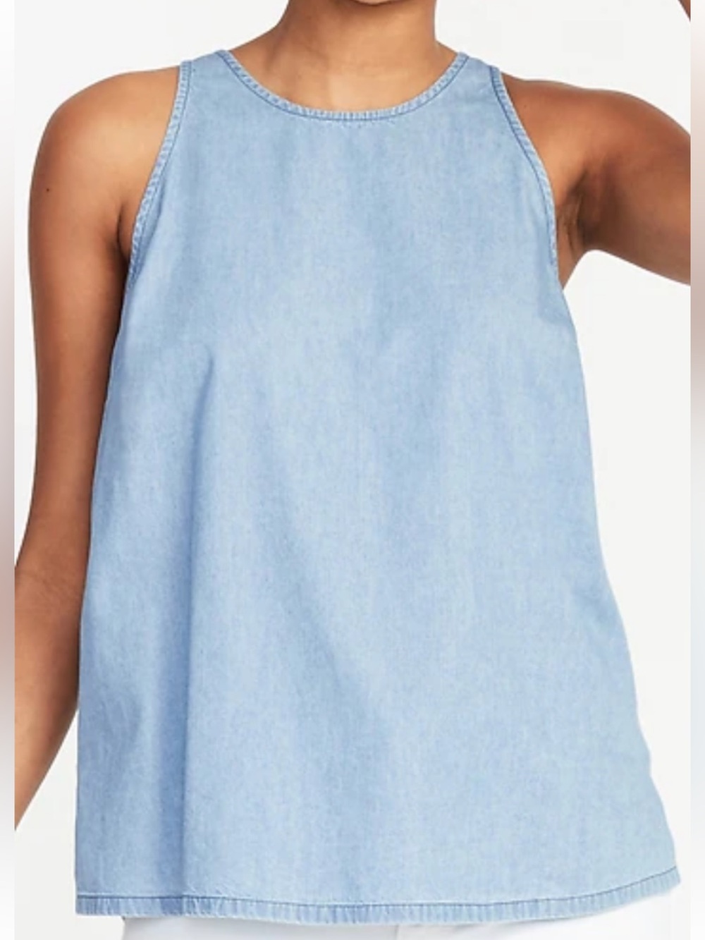 Old Navy Light Blue Denim Tank Top